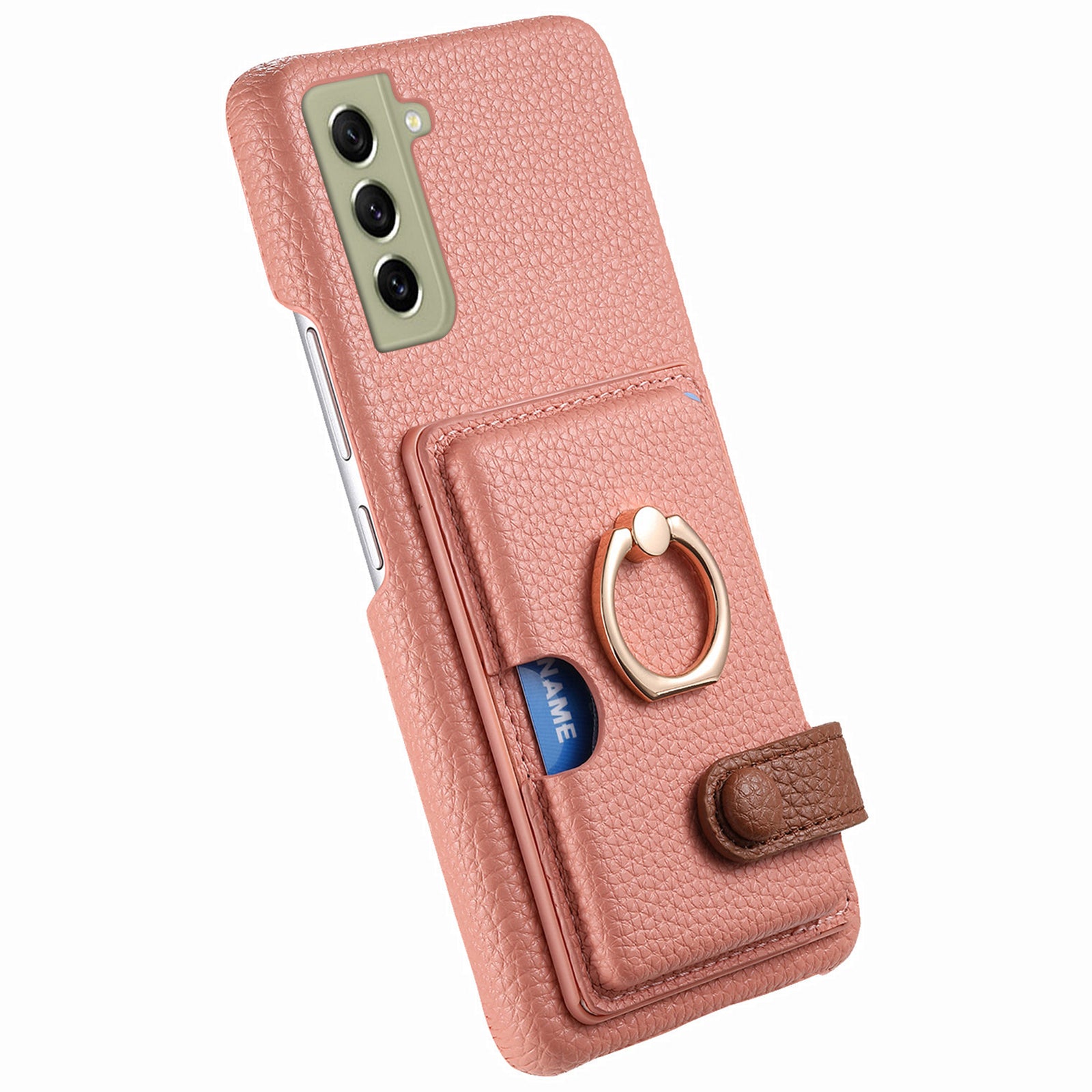 Y2 For Samsung Galaxy S21 FE 5G Cell Phone Case Rotation Ring Kickstand Leather+PC+TPU Cover Y2 For Samsung Galaxy S21 FE 5G Cell Phone Case Rotation Ring Kickstand Leather+PC+TPU Cover